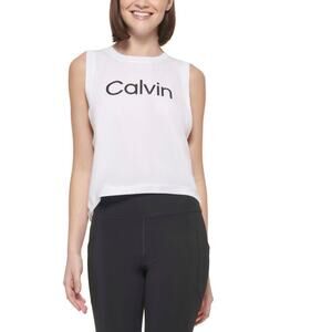 Calvin Klein Performance Women's White Pullover Sleeveless Activewear Top Size L